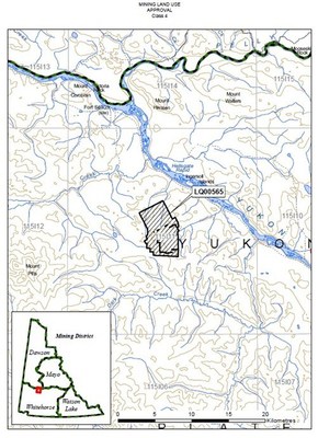 Figure 2
Class 4 Mining Land Use Permit #LQ00565 
(image direct from Class 4 Land Use Permit, Yukon Government) (CNW Group/Minto Metals Corp.)