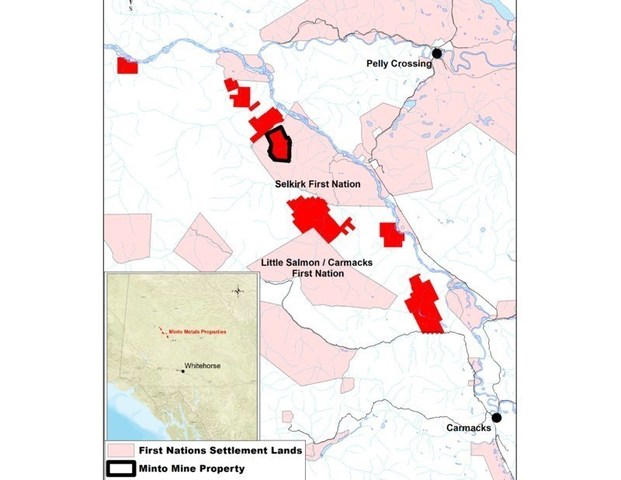 Figure 1.  Regional Map of Minto Metals Corp. Projects. (CNW Group/Minto Metals Corp.)